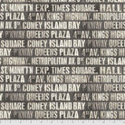 Tim Holtz - MONOCHROME - Subway Signs, Charcoal