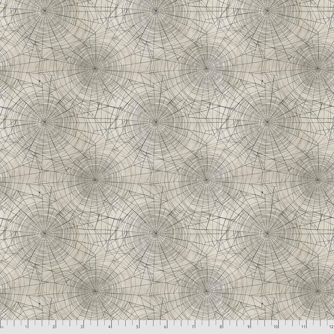 Artistic Quilts with Color Fabric Tim Holtz  Eclectic Elements REGIONS BEYOND- Cobwebs, Neutral SKU# PWTH150.NEUTRAL