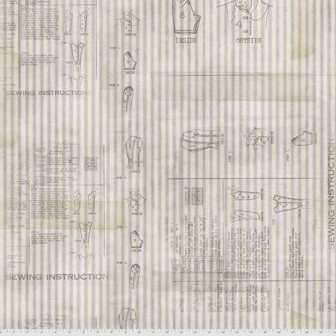 Artistic Quilts with Color Fabric Tim Holtz Eclectic Elements Sewing Instructions - Linen SKU# PWTH110.LINEN