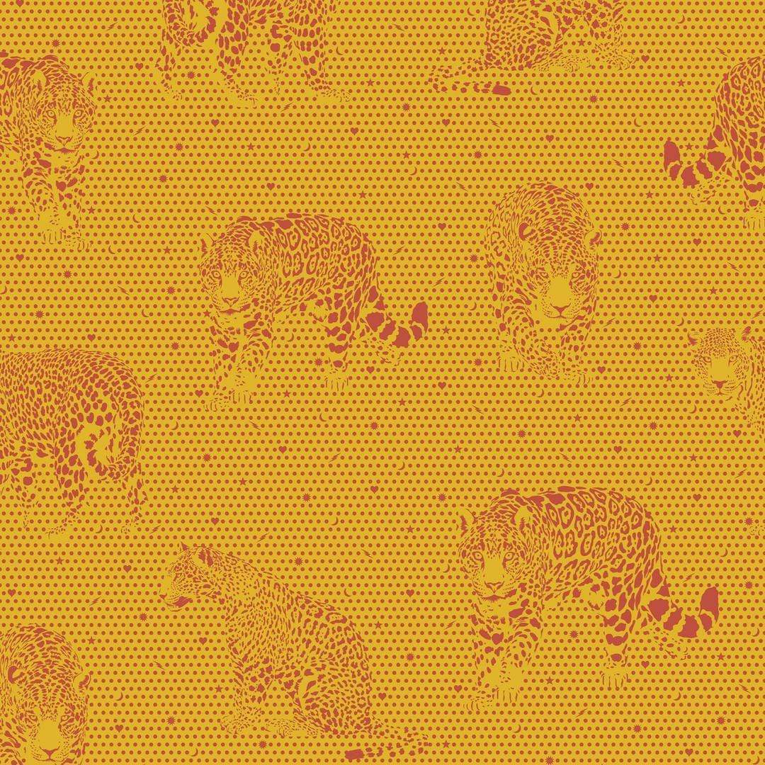 Artistic Quilts with Color Fabric Tula Pink - DAYDREAMER - LIL JAGUARS - SKU #PWTP174.PAPAYA SHIPPING NOVEMBER 2021