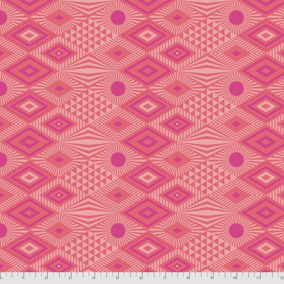 Artistic Quilts with Color Fabric Tula Pink - DAYDREAMER - LUCY - SKU #PWTP096.DRAGONFRUIT SHIPPING NOVEMBER 2021
