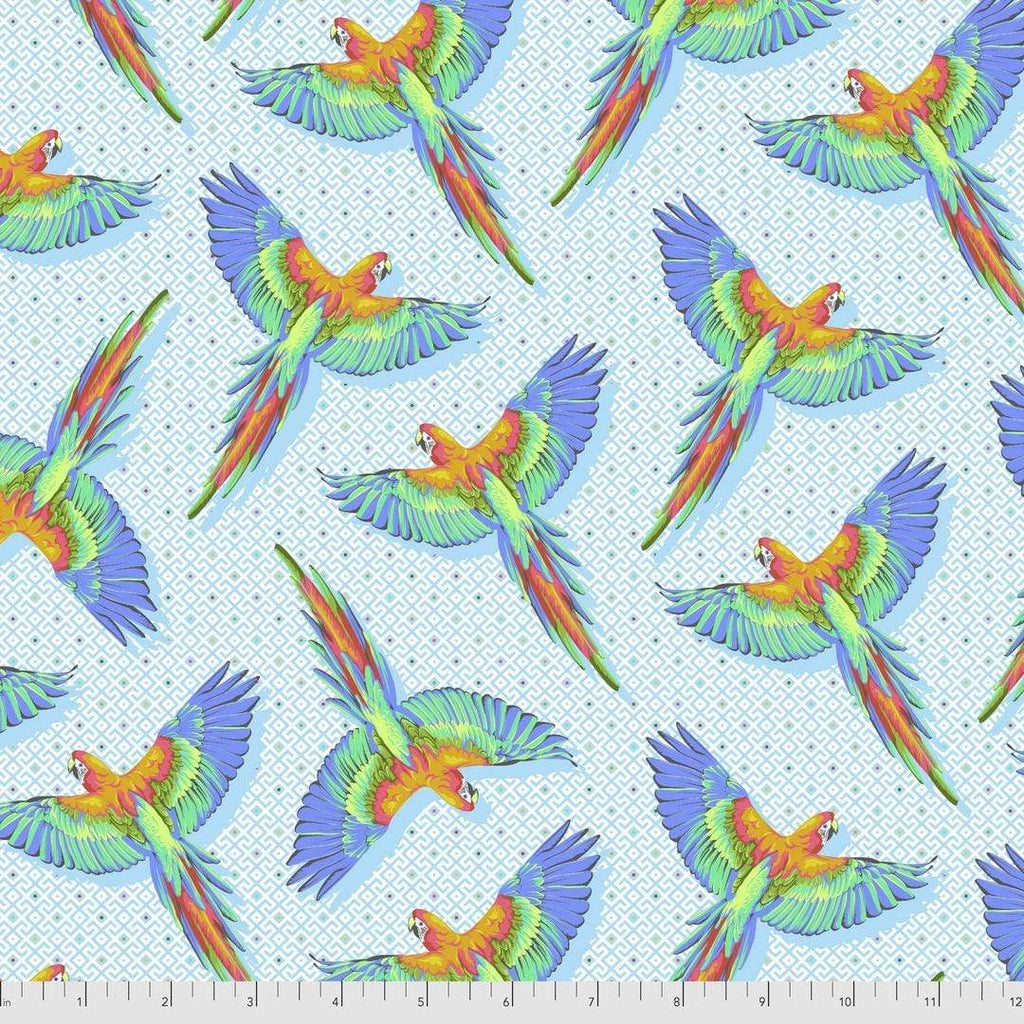 Artistic Quilts with Color Fabric Tula Pink - DAYDREAMER - MACAW YA LATER - SKU #PWTP170.CLOUD SHIPPING NOVEMBER 2021