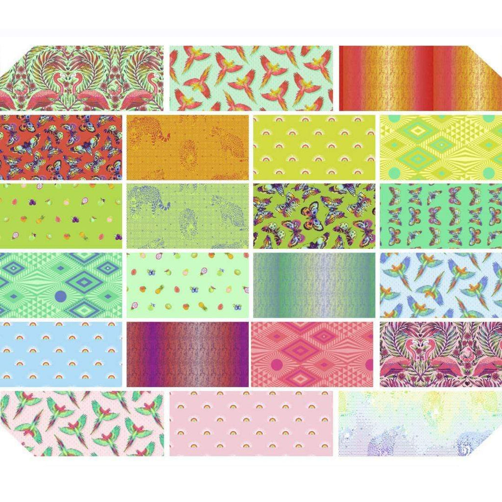 Artistic Quilts with Color Fabric TULA PINK PRE-CUTS - DAYDREAMER - DESIGN ROLL SKU# FB4DRTP.DAYDREAMER SHIPPING NOVEMBER 2021
