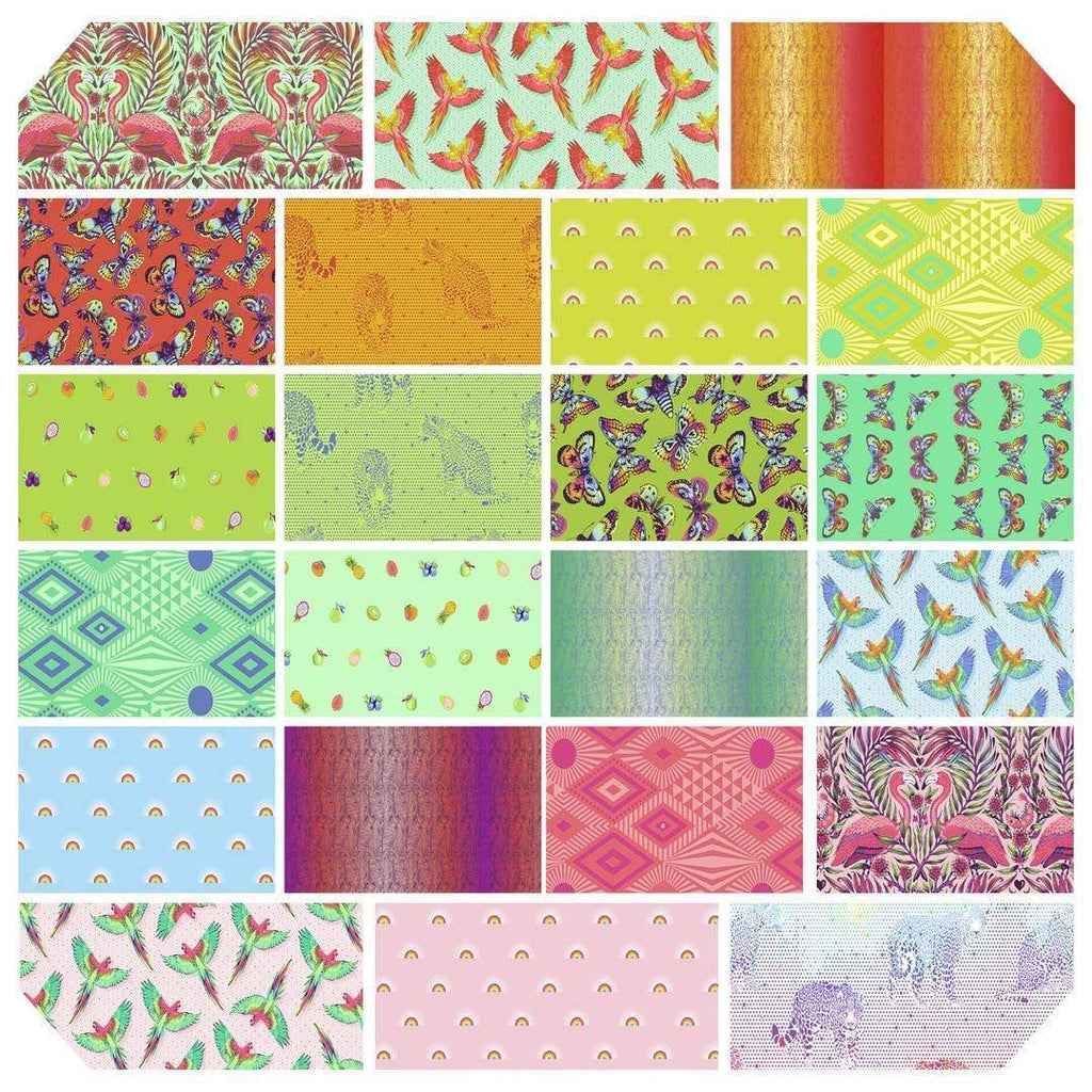 Artistic Quilts with Color Fabric TULA PINK PRE-CUTS - DAYDREAMER - SKU# FB2FQTP.DAYDREAMER SHIPPING NOVEMBER 2021
