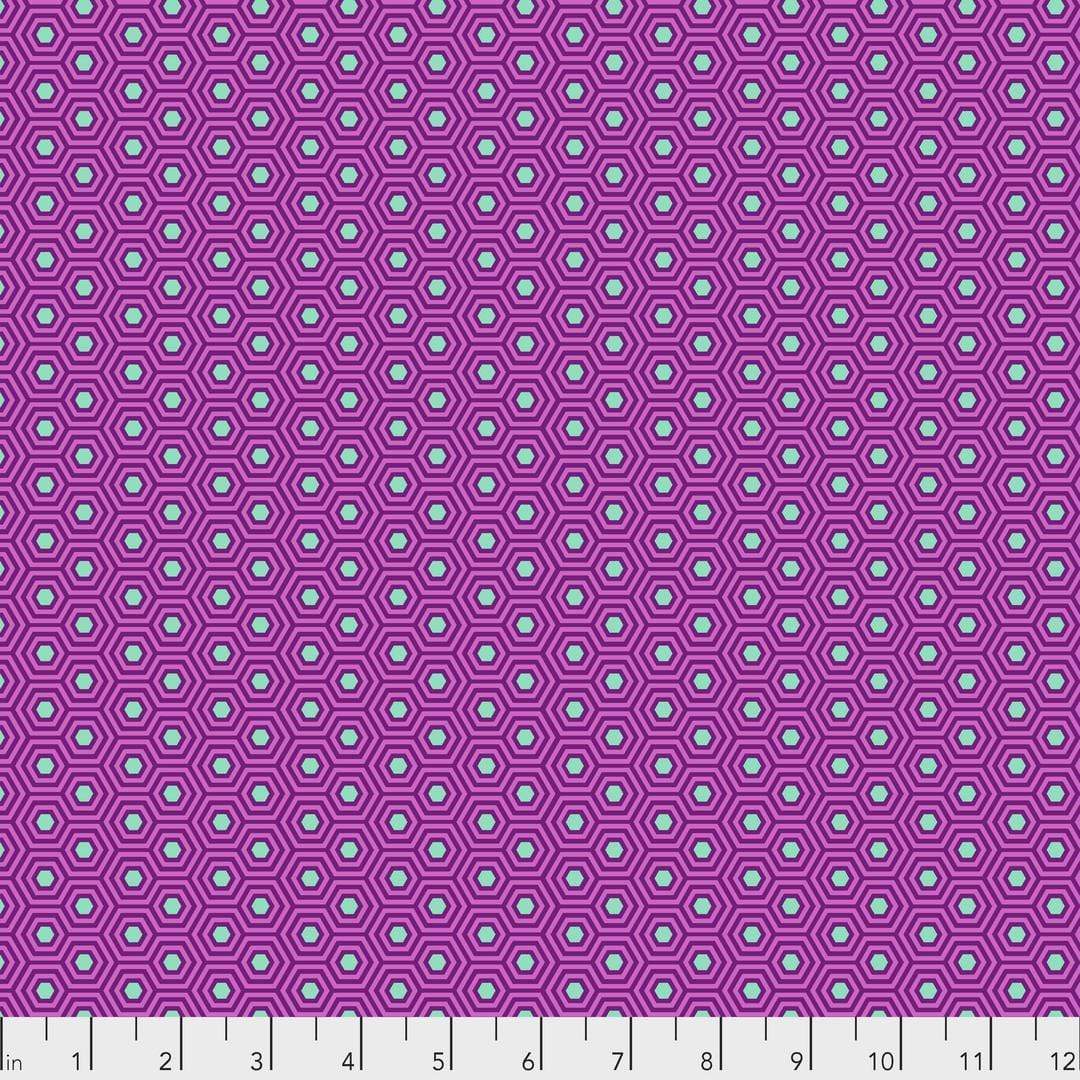 Artistic Quilts with Color Fabric Tula Pink  True Colors - Hexy - THISTLE SKU #PWTP150.THISTLE