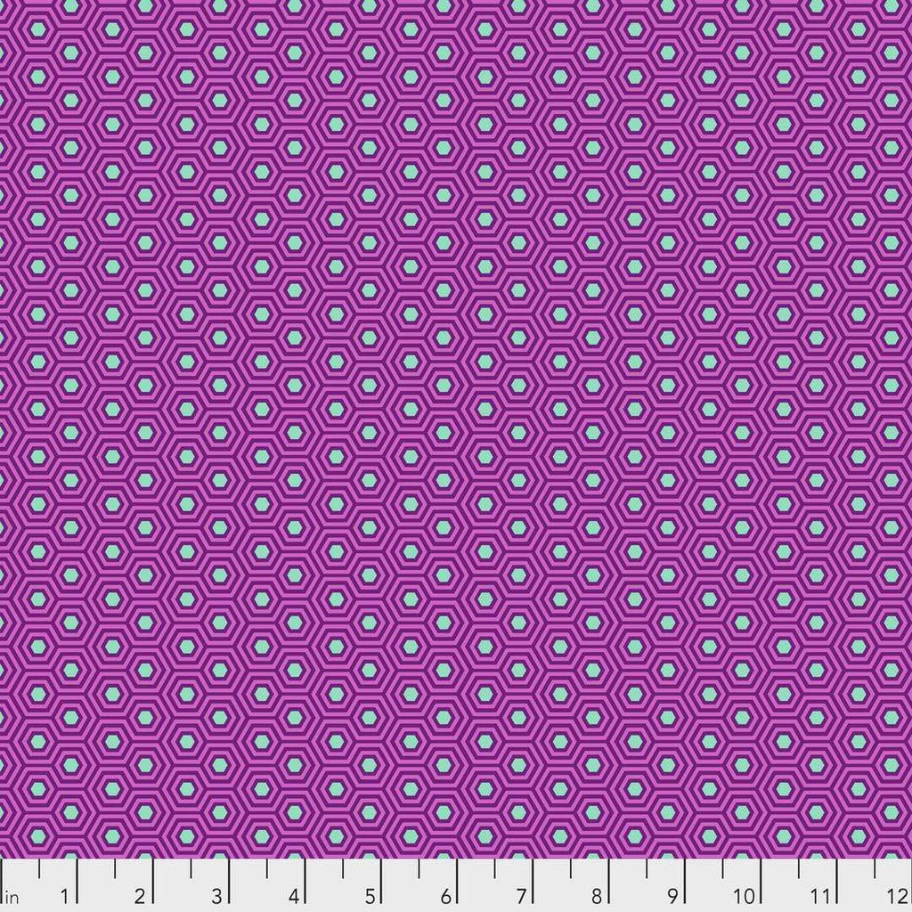 Artistic Quilts with Color Fabric Tula Pink  True Colors - Hexy - THISTLE SKU #PWTP150.THISTLE