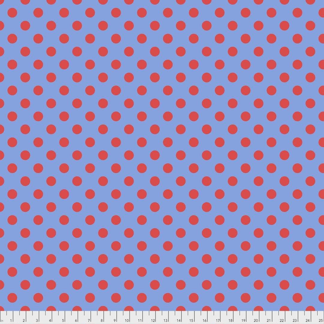 Artistic Quilts with Color Fabric Tula Pink  True Colors - Pom Poms - LUPIN SKU #PWTP118.LUPIN