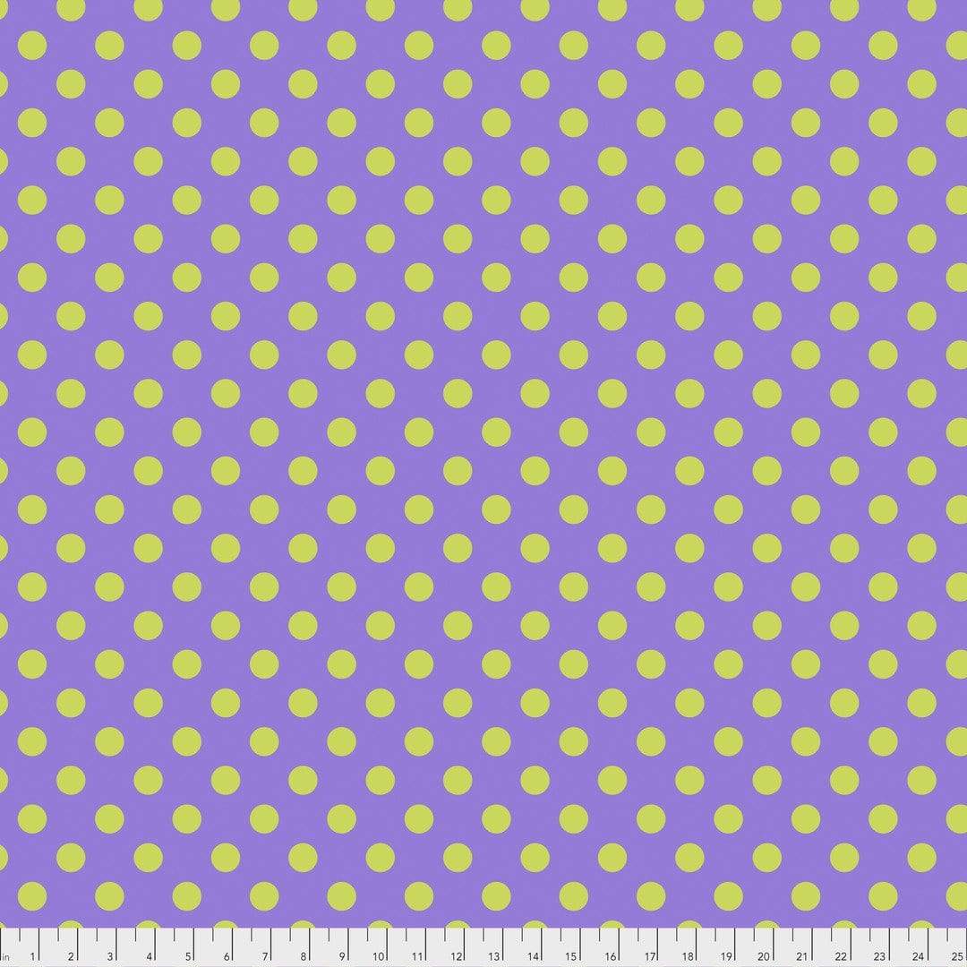 Artistic Quilts with Color Fabric Tula Pink  True Colors - Pom Poms - ORCHID SKU #PWTP118.ORCHI
