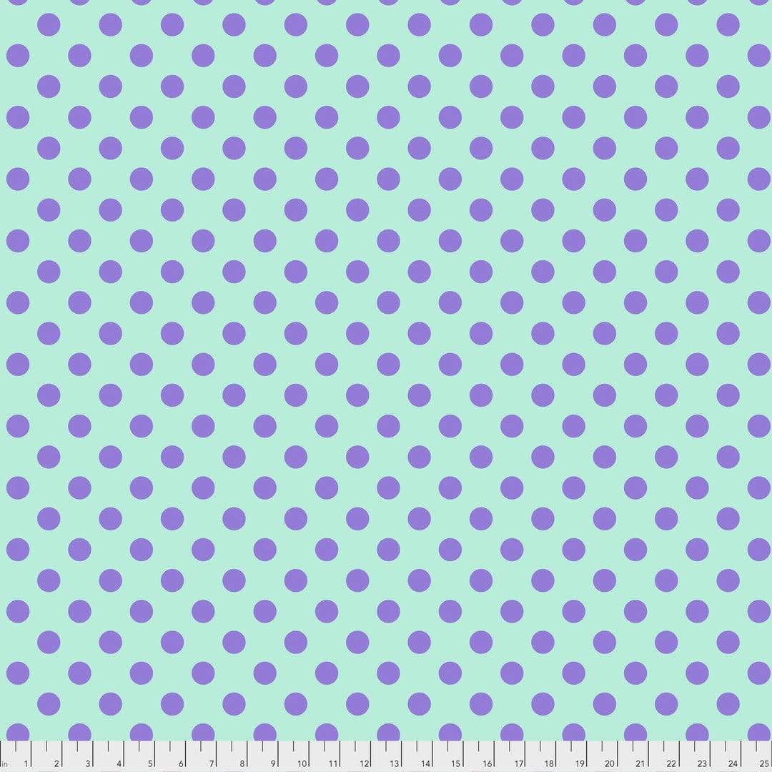 Artistic Quilts with Color Fabric Tula Pink  True Colors - Pom Poms - PETUNIA SKU #PWTP118.PETUN