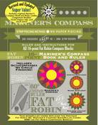 Artistic Quilts with Color FAT ROBIN 16-POINT MARINER'S COMPASS BOOK AND RULER COMBO
