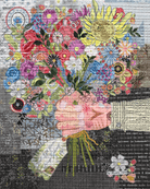 Artistic Quilts with Color pattern Always & Always Collage Quilt Kit by Laura Heine
