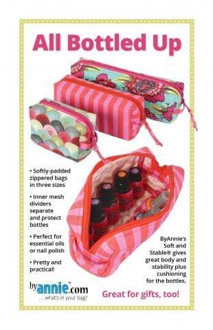 Artistic Quilts with Color pattern BYANNIE - All Bottled Up Zippered bag