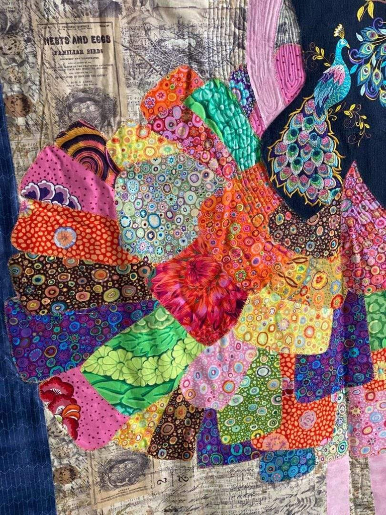 Artistic Quilts with Color pattern LAURA HEINE - The Dress Collage Quilt Kit