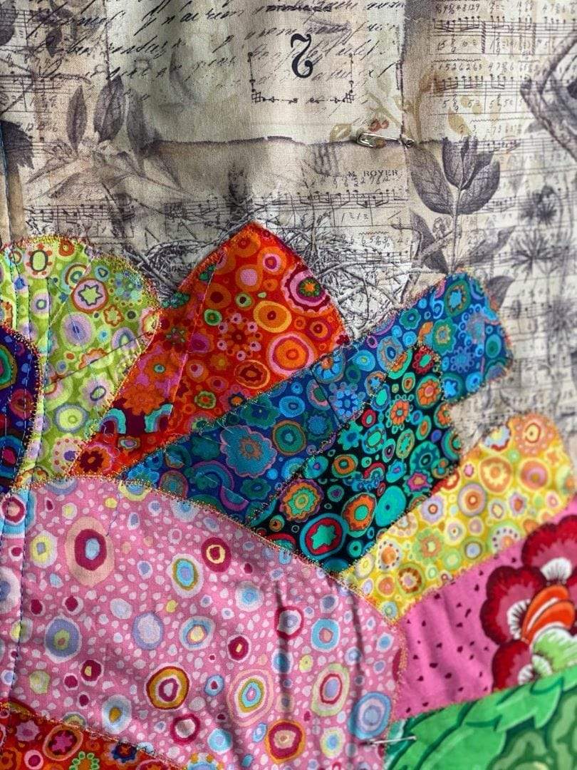 Artistic Quilts with Color pattern LAURA HEINE - The Dress Collage Quilt Kit