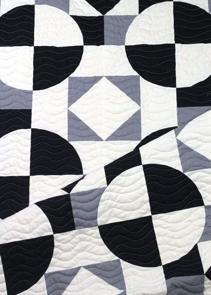Artistic Quilts with Color pattern Monochromality Pattern by on William's Street