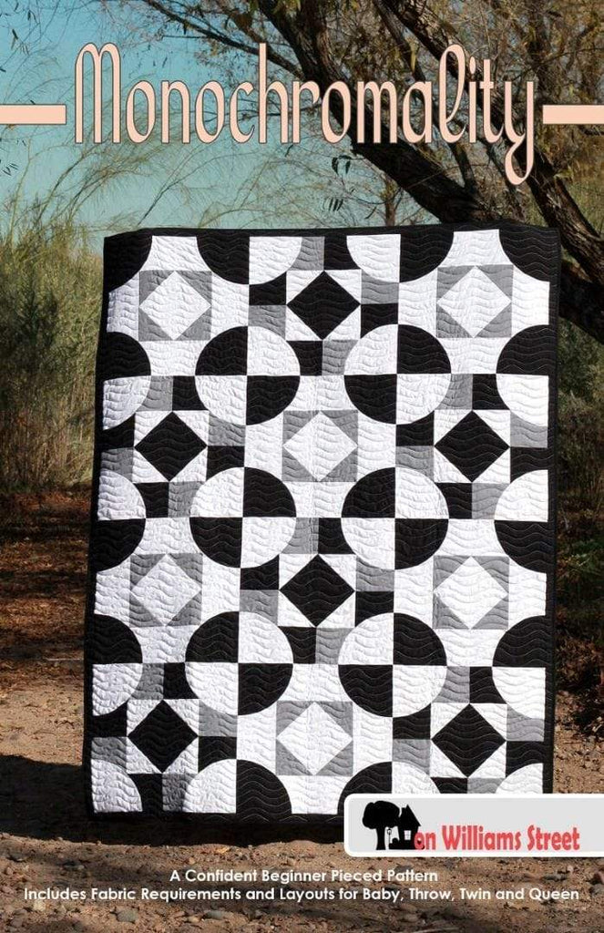 Artistic Quilts with Color pattern Monochromality Pattern by on William's Street