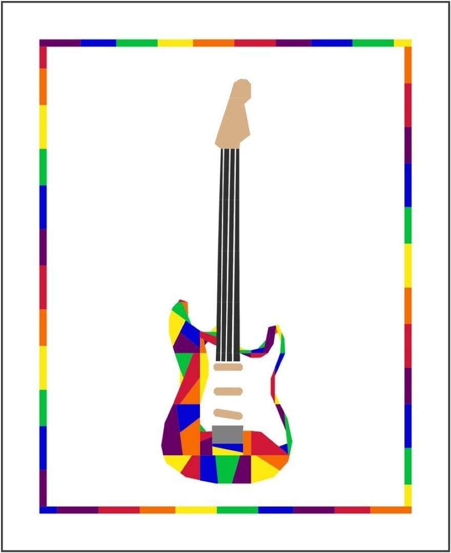 Artistic Quilts with Color pattern Rock Concert by on William's Street