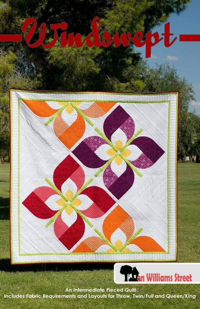 Artistic Quilts with Color pattern Windswept Pattern by on William's Street