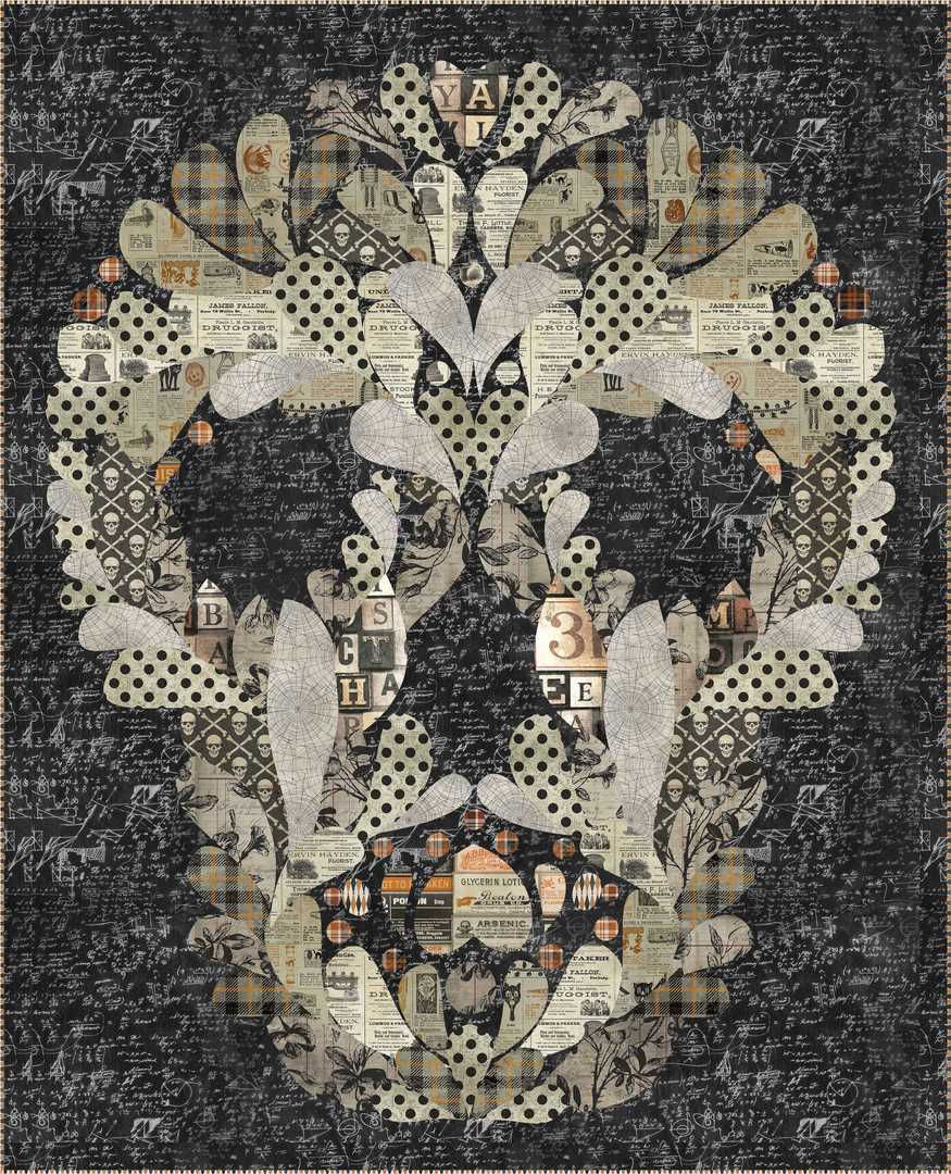 Artistic Quilts with Color Quilt Kit TIM HOLTZ - MR. SKELLINGTON QUILT KIT: SHIPPING MAY 2021