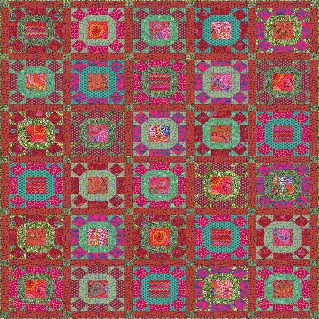 Artistic Quilts with Color Scarlett KAFFE FASSETT - GATHERING NO MOSS QUILT KIT