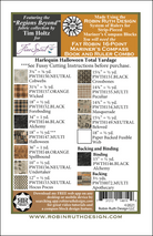 Artistic Quilts with Color template ROBIN RUTH - HARLEQUIN HALLOWEEN PATTERN