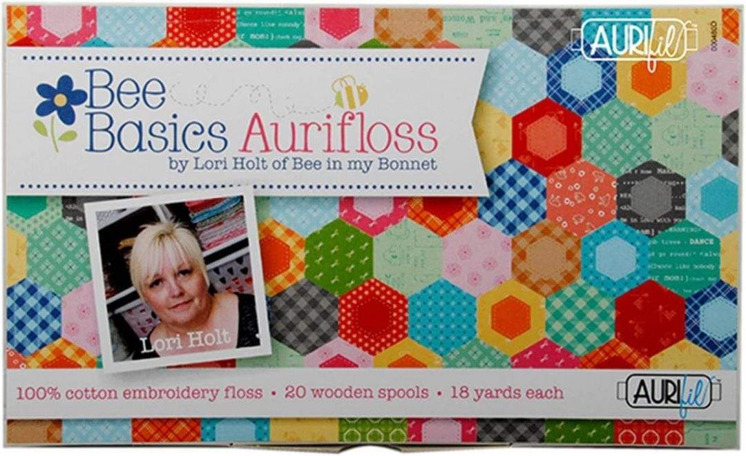 Artistic Quilts with Color Thread Aurifil BEE BASICS AURIFLOSS by Lori Holt