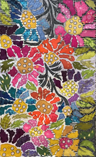 Laura Heine - Boho Bloom Pattern - Block #3 - Artistic Quilts with Color