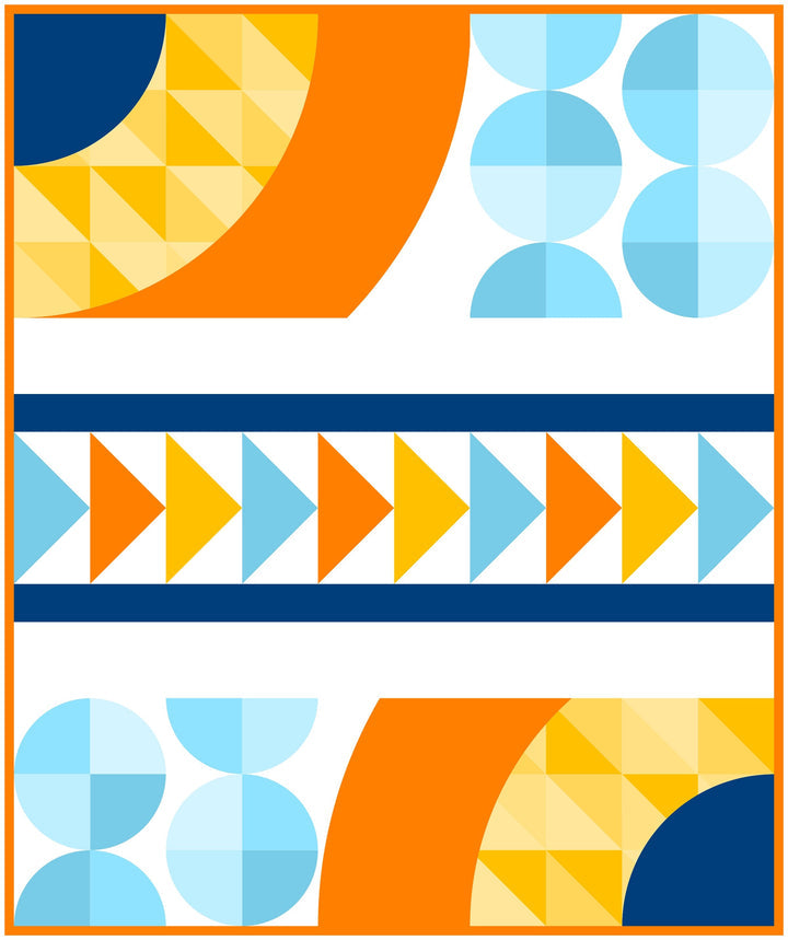 ON WILLIAM'S STREET - SPARK MYSTERY QUILT PATTERN - Artistic Quilts with Color