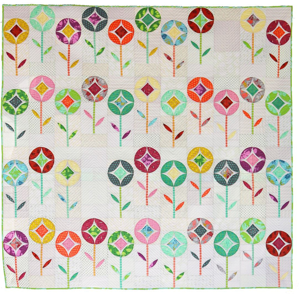 SEW KIND OF WONDERFUL - FLOWER POP PATTERN - Artistic Quilts with Color