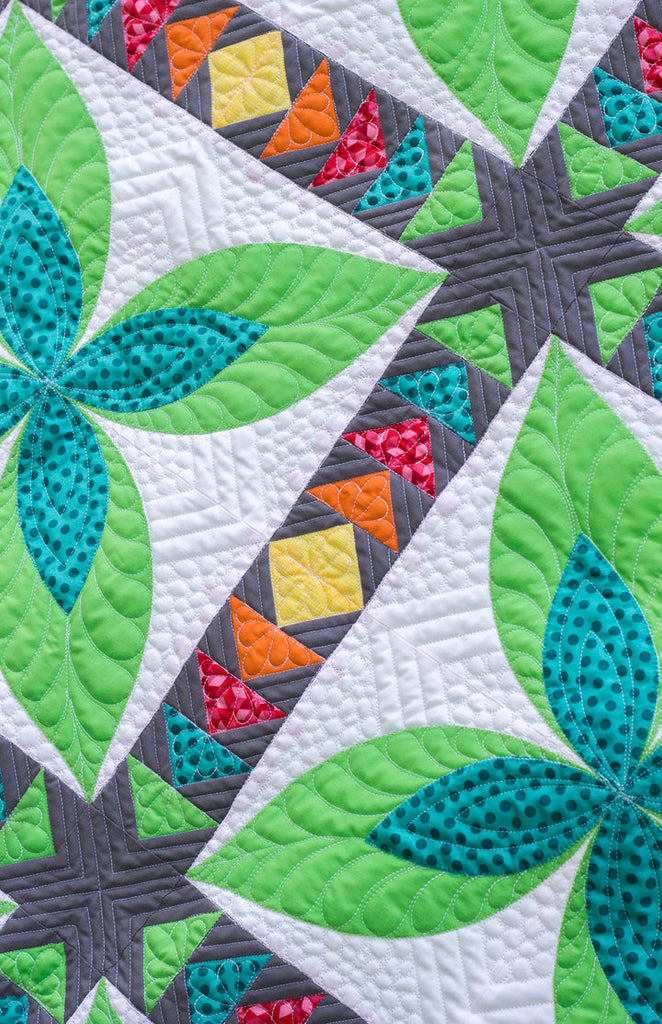 ON WILLIAM'S STREET - PARADISE MODERN QUILT PATTERN - Artistic Quilts with Color