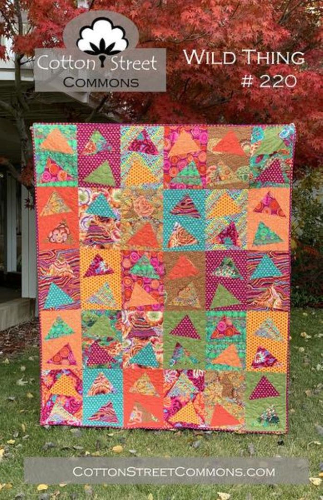 COTTON STREET COMMONS - WILD THING Quilt Pattern - Artistic Quilts with Color