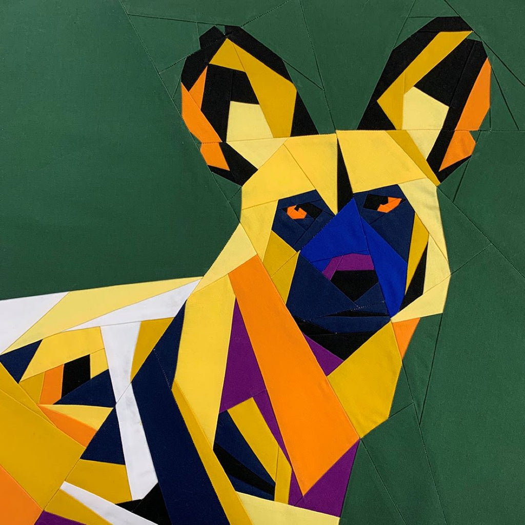 AURIFIL - Thread Color Builder 2021: September - African Wild Dog - Artistic Quilts with Color